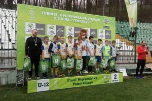 SP nr 1 Sierakowice na podium pomorskiego finału turnieju Tymbark Cup 2018. Zagrały też inne drużyny z powiatu