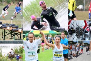 Sportowy weekend. Triathlon, piłka nożna, biegi, strzelectwo, podwójne zawody wędkarskie, rajd rowerowy i spacery