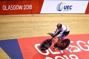 Szymon Sajnok bez medalu torowych mistrzostw Europy. Nieudany wyścig punktowy strącił go z podium omnium