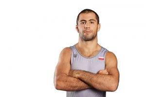 Gevorg Sahakyan na podium turnieju zapaśniczego Thor Masters w Dani